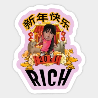 Genevieve Lunar new year Sticker